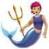 🧜🏼 merperson: medium-light skin tone display on Apple